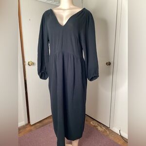 Madewell Black Long Sleeve Dress